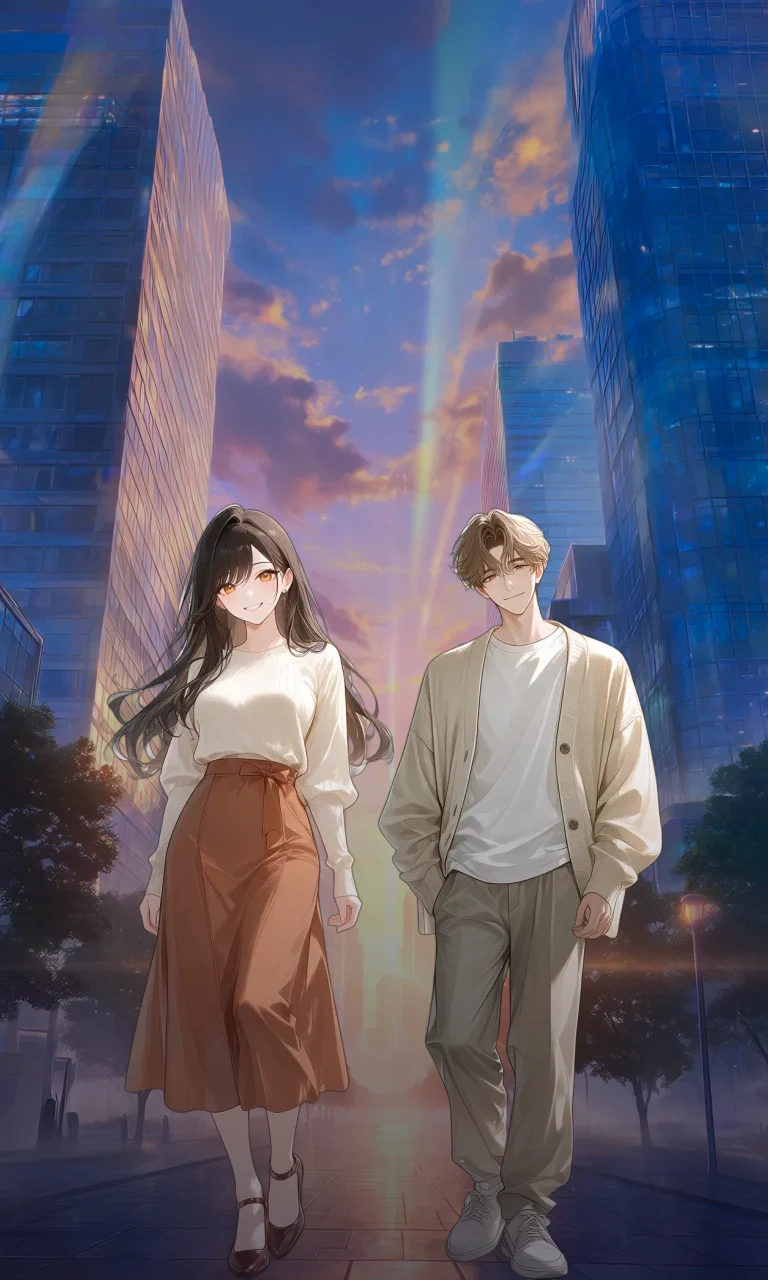 主人公（ENFJ）と仲介者（INFP）の相性イメージ